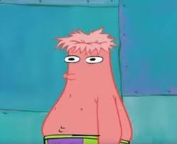 Create meme: Patrick from spongebob, stoned Patrick , Patrick 