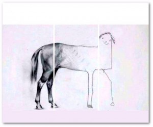 Создать мем: рисунок лошади дедлайн, рисунки лошадей, недорисованная лошадь