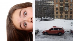 Создать мем: первый день зимы, снег, машины
