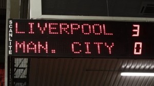 Create meme: a photo display Liverpool, the pixel scoreboard, scoreboard 8 zeros