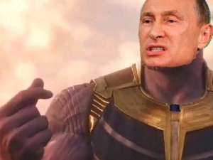Create meme: Thanos kills hamdala, Thanos meme, Thanos purple oops