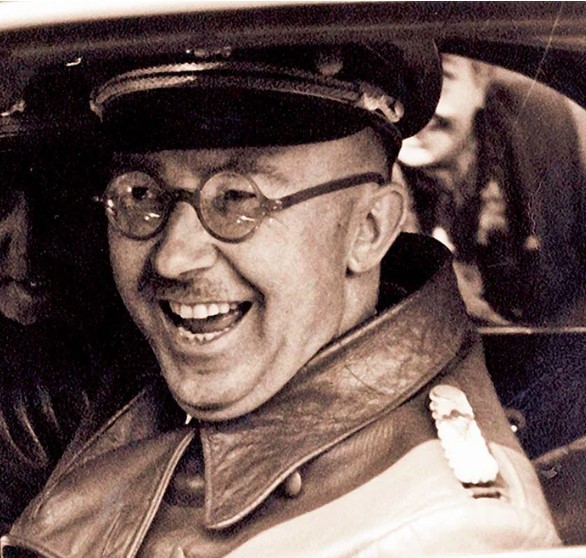 Create meme: Heinrich Himmler , Heinrich Himmler laughs, himmler untermensch