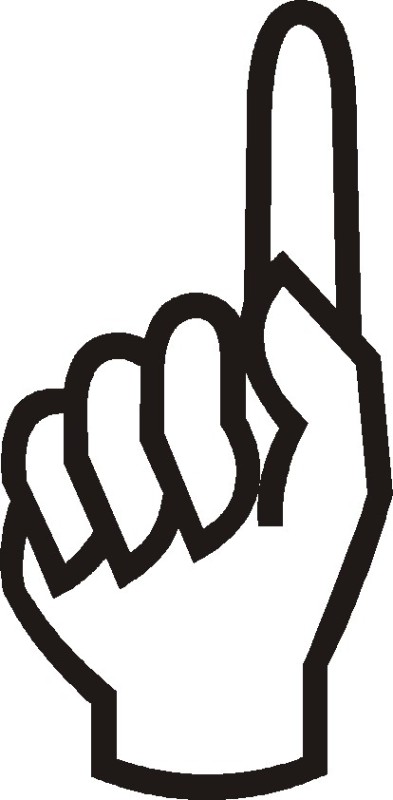 Create meme: index finger, thumb up symbol, The hand symbol