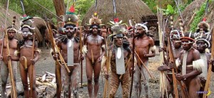 Создать мем: людоед, tribe, papua