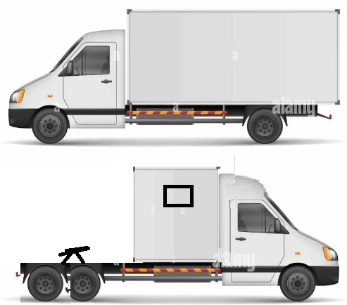 Создать мем: грузовой фургон, газель изометрический фургон 4м, газель фургон сбоку
