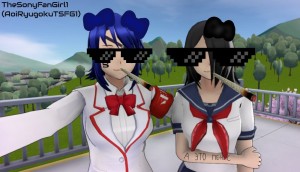 Create meme: andere, yandere simulator