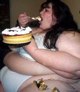 Создать мем: eat, cake, fat lady