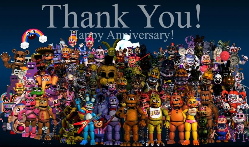 Create meme: fnaf characters, fnaf poster thank you, part of fnaf