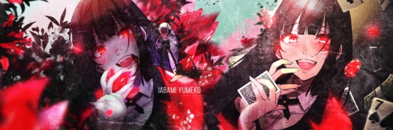 Создать мем: yumeko jabami, рисунок, аниме азарт