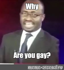 why you are gay meme