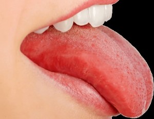 Create meme: the language of human, red tongue, healthy tongue