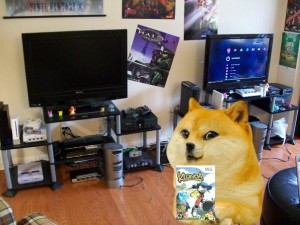 Create meme: doge, sad doge, TV