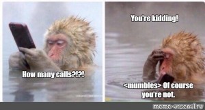 Create comics meme "The monkey with the phone in the water (The monkey