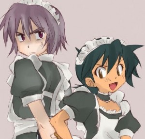 Create meme: the maid, anime