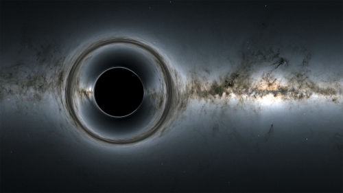 Create meme: black hole space, In a black hole, a huge black hole