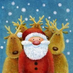 Create meme: jan pashley deer, postcard for the new year, Christmas cards