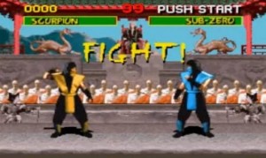 Создать мем: игра мортал комбат, mortal kombat первый, mortal kombat игра 1992