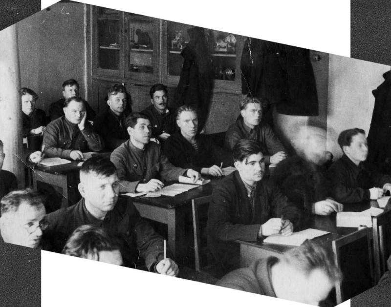 Create meme: school of working youth 1944, school of working youth 1950 1960, student of the USSR technical school