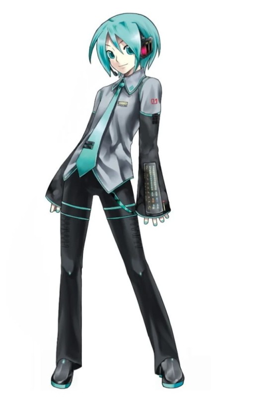 Create meme: Hatsune Miku, Hatsune Miku in full height, Miku Hatsune v2