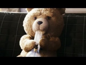 Create meme: teddy bear, Ted meme, the bear smokes