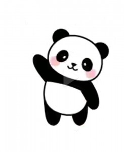 Создать мем: милая панда, панда рисунок, панда рисунок для срисовки