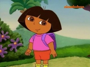 Create meme: dora the explorer, Dasha traveler, meme Dasha