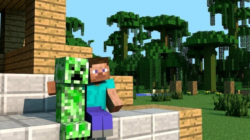 Create meme: minecraft photos, creeper and Steve, creeper minecraft 