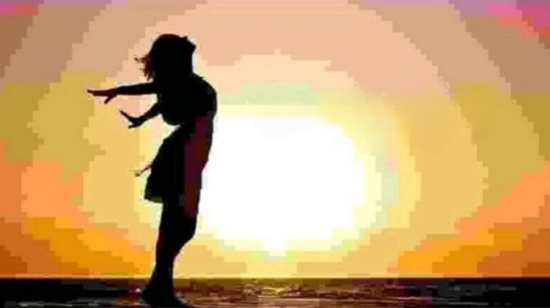 Create meme: A woman at sunset, a free woman, free girls