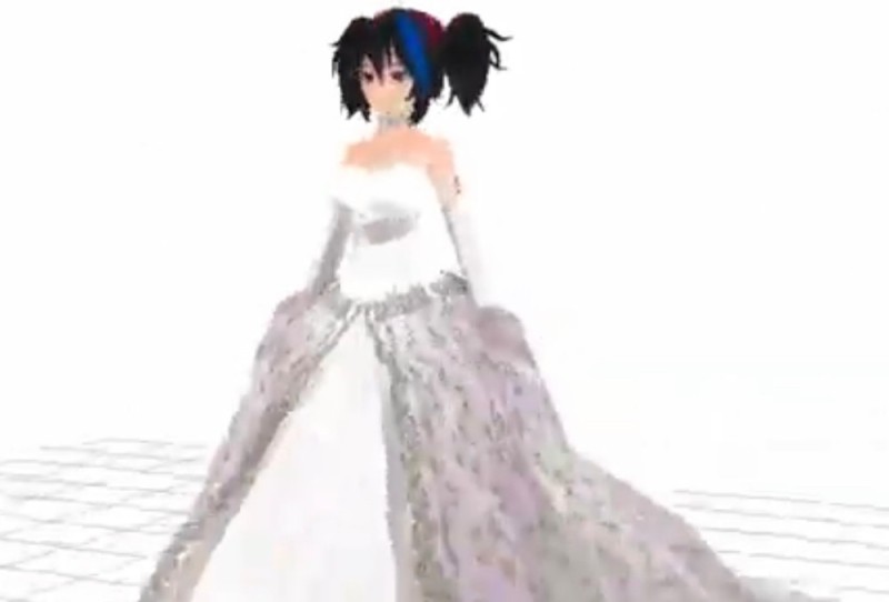 Create meme: anime dress, mmd wedding dress, anime wedding dress for photoshop