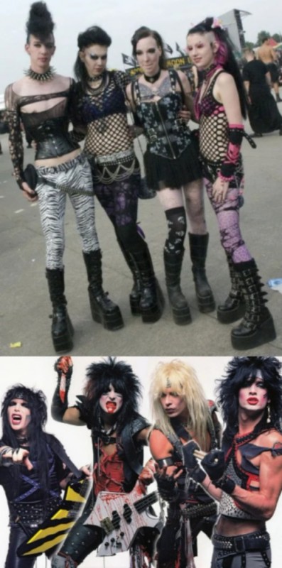 Create meme: glam rock, Motley Crew 1982, glam metal bands