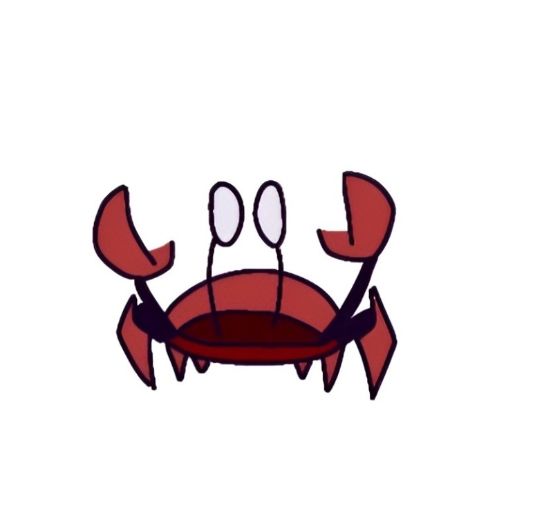 Create meme: crab , crab on a transparent background, crab drawings