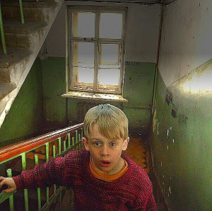 Create meme: home alone, child