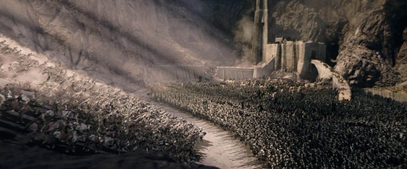 Create meme: middle earth the Lord of the rings, The Lord of the rings battle, helm 's fall battle