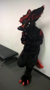 Create meme: fursuit, wolf furry red suit, furry Studio Furuta