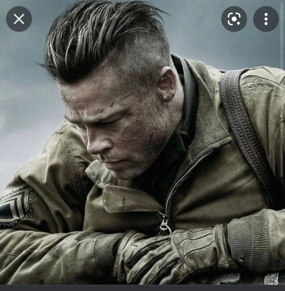 Brad Pitt movie Fury inspired hairstyle | Men's classy messy slick back |  GentleHair - YouTube