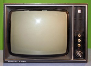 Create meme: watching TV, black and white TV, TV dawn 307