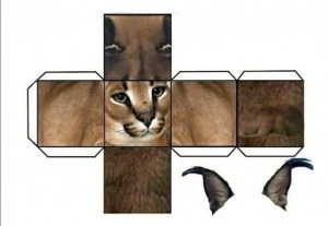 Создать мем: животные смешные, смешные кошки, бумажные модели