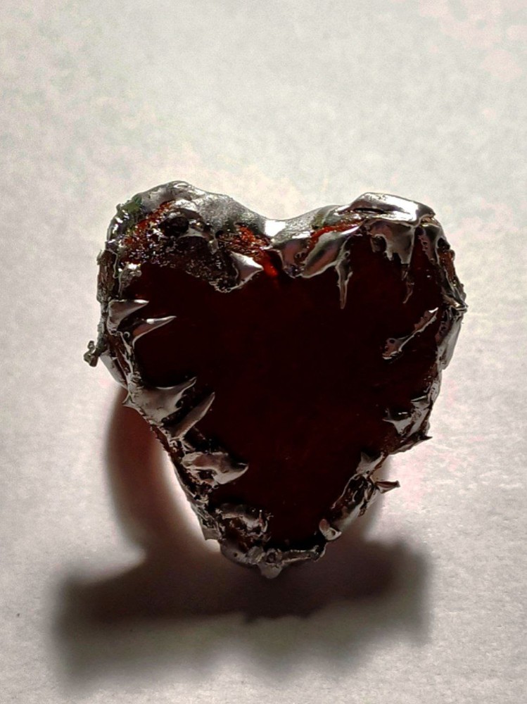 Create meme: ruby heart, red heart, The garnet gemstone