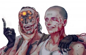 Create meme: the game cyberpunk 2077, cyborg, the characters of cyberpunk