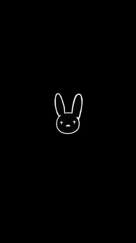 Create meme: rabbit black, rabbit minimalism, Bunny rabbit