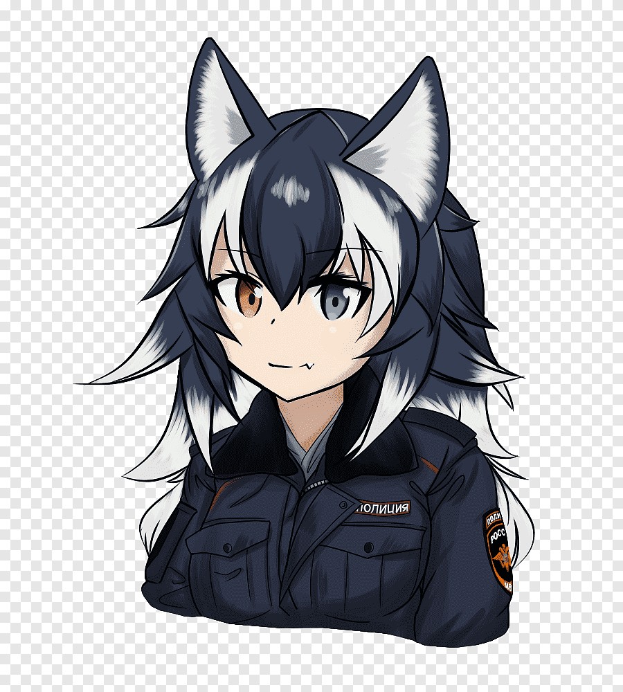 female wolf anime