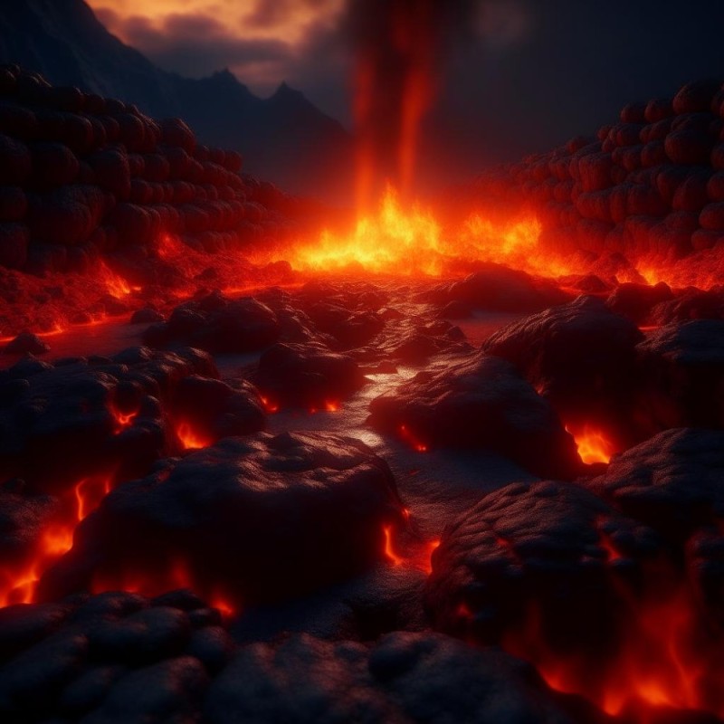 Create meme: the eruption of the volcano , lava from a volcano, lava magma