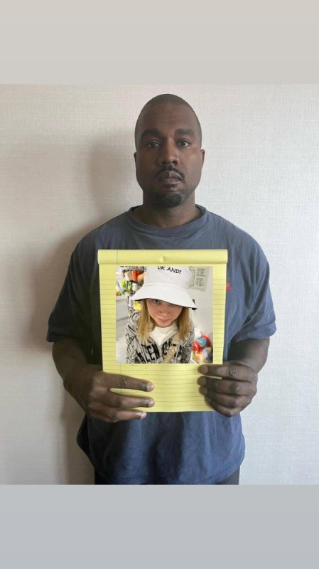 Create meme: Kanye West with a piece of paper, Kanye West with a piece of paper original, Kanye West with a leaflet