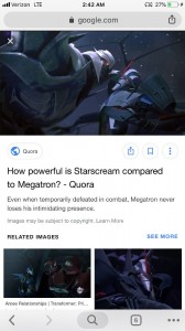 Create meme: photo screen, warframe quotes Ordesa, the threatening and Megatron