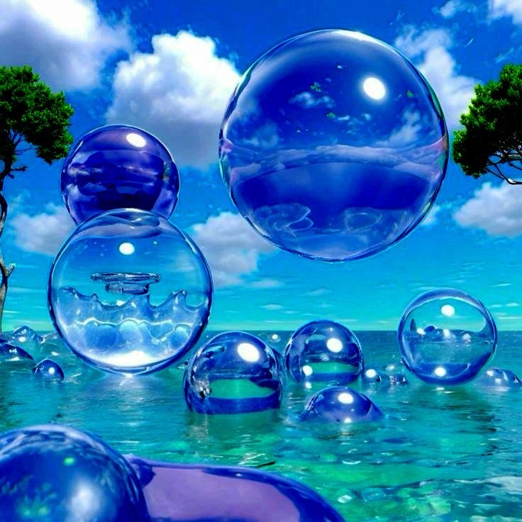 Create meme: bubbles in the water, balloon on the water, bubbles 