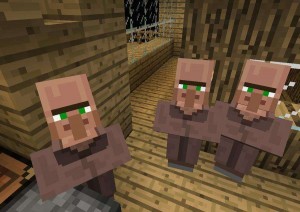 Create meme: screenshot, a resident in minecraft