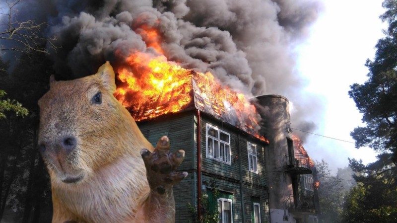 Создать мем: горящий дом фон, горящий дом арт, сгоревший дом