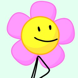 Создать мем: bfdi flower ruby, battle for bfdi flower, battle for dream island flower