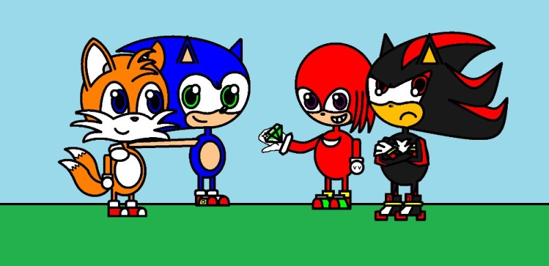 Create meme: Sonic and Knuckles, sonic advance 3, Amy is a character from Sonic