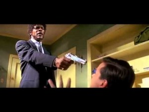 Create meme: say it again, pulp fiction, furious anger pulp fiction, pulp fiction say what again